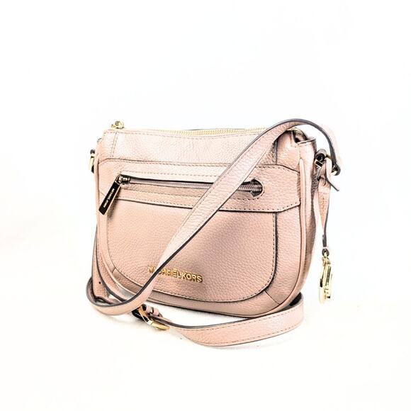 Michael Kors Leather Julia Messenger Bag - Picture 1 of 8